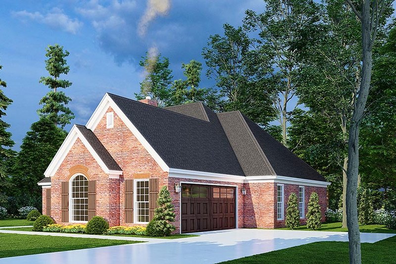 House Blueprint - Exterior - Other Elevation 1 for European House Plan #17-2127 - 3 bed, 2 bath