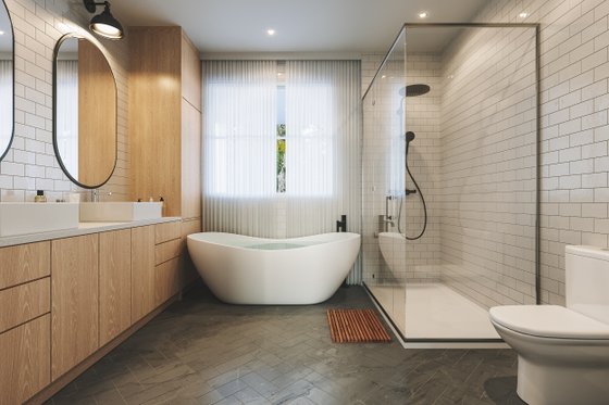 Interior - Master Bathroom for Farmhouse House Plan #23-2811 - 3 bed, 2 bath