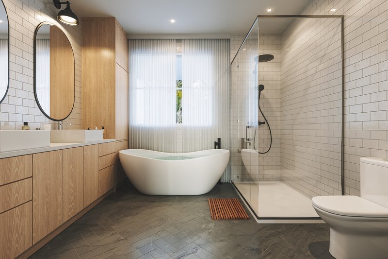 House Design - Interior - Master Bathroom for Farmhouse House Plan #23-2811 - 3 bed, 2 bath
