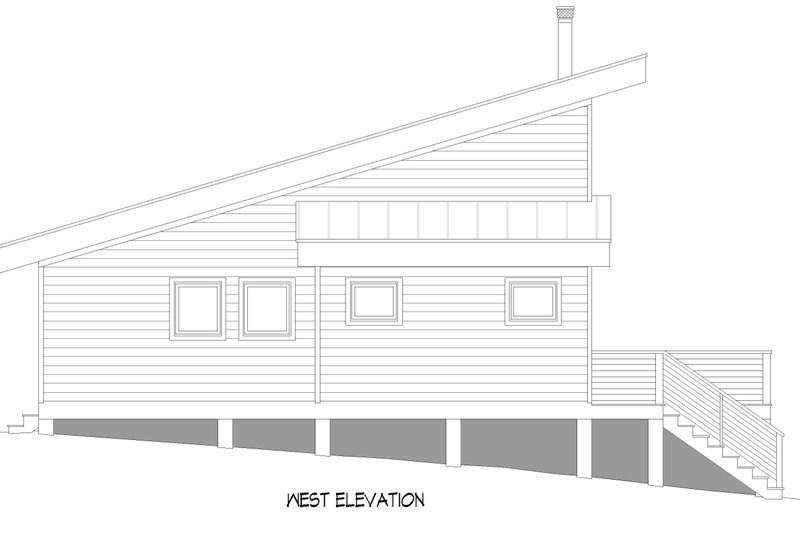 Architectural House Design - Exterior - Other Elevation for Contemporary House Plan #932-1321 - 2 bed, 1 bath