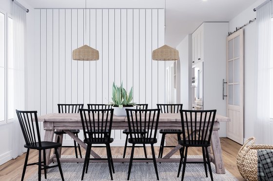 Interior - Dining Room for Farmhouse House Plan #23-2792 - 5 bed, 2.5 bath