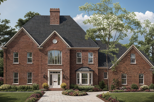 Colonial Exterior - Front Elevation Plan #30-260