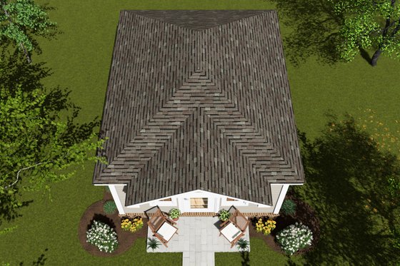 Exterior - Other Elevation 2 for Cottage House Plan #513-2242 - 1 bed, 1 bath