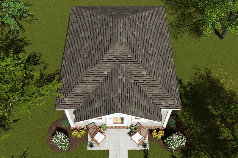 House Design - Exterior - Other Elevation 2 for Cottage House Plan #513-2242 - 1 bed, 1 bath