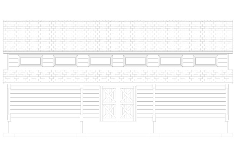 House Blueprint - Exterior - Other Elevation 3 for Traditional House Plan #1060-276, 0 bath