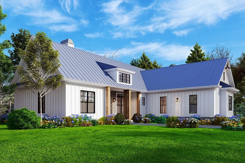Dream House Plan - Exterior - Other Elevation 1 for Farmhouse House Plan #54-546 - 3 bed, 2.5 bath