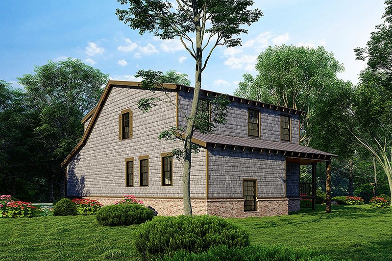 Dream House Plan - Exterior - Rear Elevation 1 for Country House Plan #923-255 - 3 bed, 2.5 bath