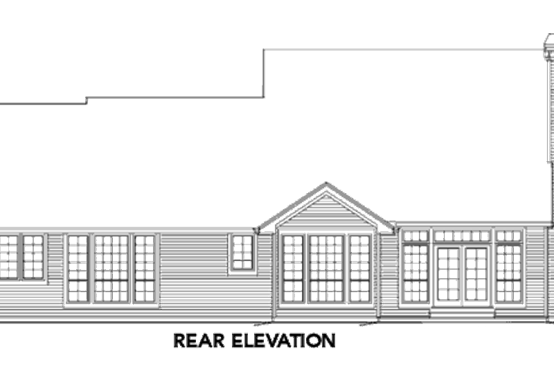 Dream House Plan - Exterior - Rear Elevation for Craftsman House Plan #48-392 - 3 bed, 2.5 bath