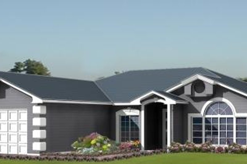 Dream House Plan - Adobe / Southwestern Exterior - Front Elevation Plan #1-1010
