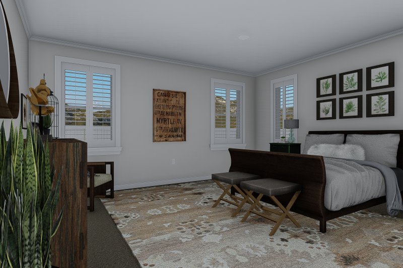 House Plan Design - Interior - Master Bedroom for Craftsman House Plan #1060-70 - 5 bed, 2.5 bath