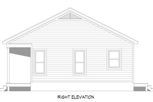 Exterior - Other Elevation 1 for Traditional House Plan #932-481 - 1 bed, 1 bath