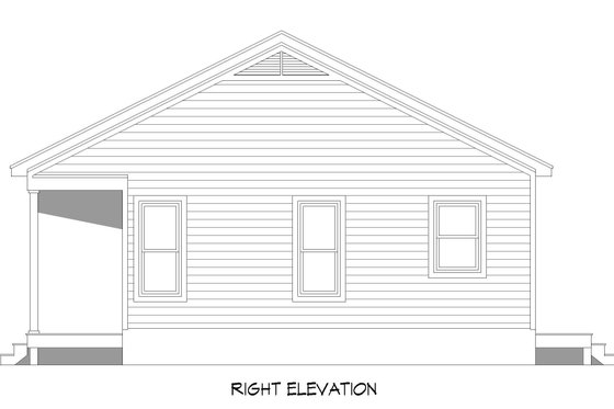 Exterior - Other Elevation 1 for Traditional House Plan #932-481 - 1 bed, 1 bath