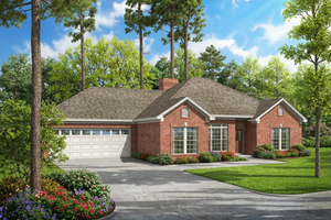 Traditional Exterior - Front Elevation Plan #17-1032