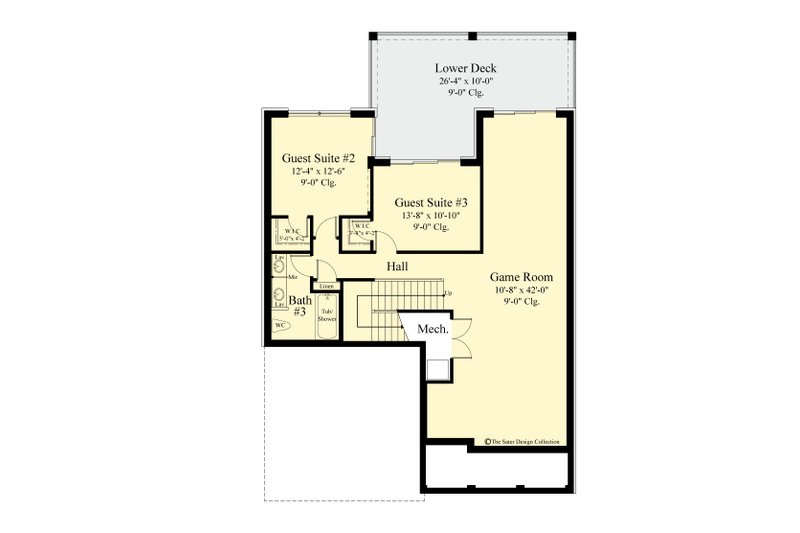 Country Style House Plan - 4 Beds 3 Baths 3757 Sq/Ft Plan #930-514 ...