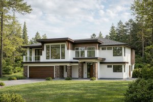 Home Plan - Exterior - Front Elevation for Contemporary House Plan #1100-96 - 3 bed, 2 bath