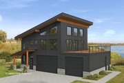 Contemporary Style House Plan - 2 Beds 2.5 Baths 1669 Sq/Ft Plan #932-913 