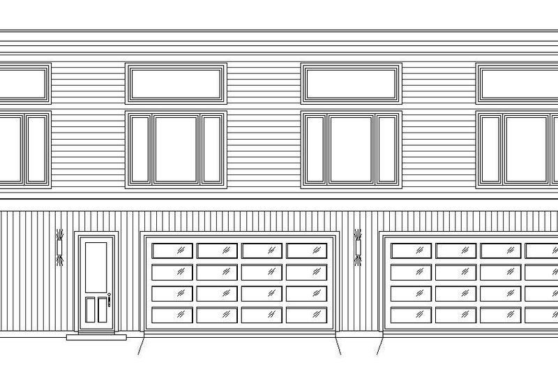 Home Plan - Exterior - Front Elevation 3 for Colonial House Plan #932-279, 0 bath