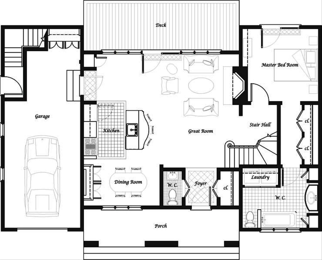 Craftsman Style House Plan - 4 Beds 3.5 Baths 2097 Sq/Ft Plan #492-5