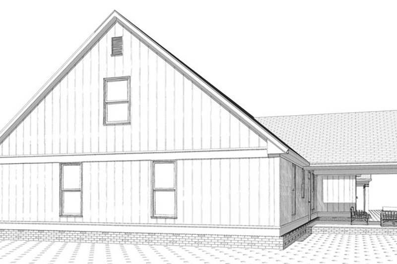 Dream House Plan - Right Side Elevation