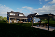Craftsman Style House Plan - 4 Beds 3.5 Baths 3251 Sq/Ft Plan #1116-33 Exterior 