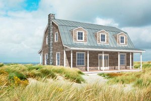 Dream House Plan - Colonial Exterior - Front Elevation Plan #497-49