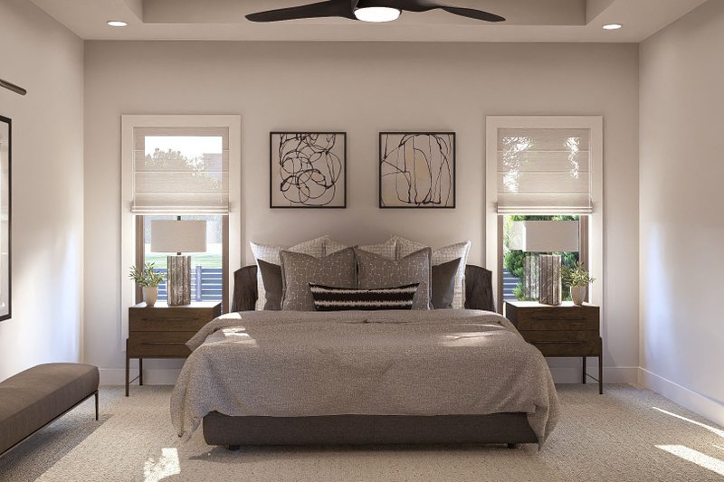 House Design - Interior - Master Bedroom for Modern House Plan #455-302 - 3 bed, 2 bath