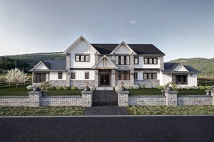 Exterior - Front Elevation 3 for Classical House Plan #1101-41 - 4 bed, 4.5 bath