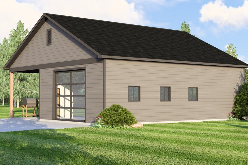 Architectural House Design - Exterior - Other Elevation for Ranch House Plan #1064-386 - 1 bed, 1 bath