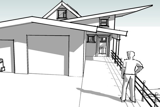 Exterior - Other Elevation for Modern House Plan #902-4 - 4 bed, 4 bath