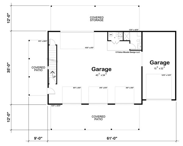 House Blueprint - Farmhouse Floor Plan - Main Floor Plan #20-2574