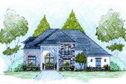 European Style House Plan - 3 Beds 3.5 Baths 2895 Sq/Ft Plan #36-505 