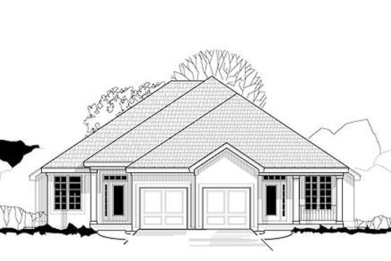 Exterior - Front Elevation for Traditional House Plan #67-882 - 3 bed, 2 bath