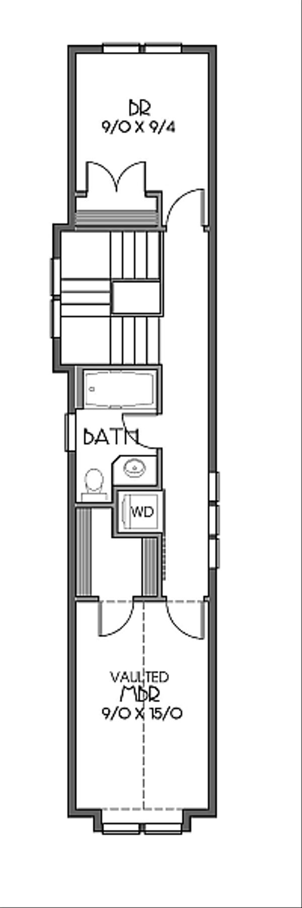 Bungalow Floor Plan - Upper Floor Plan #423-46