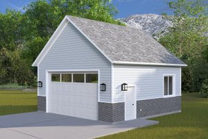 Exterior - Front Elevation for Craftsman House Plan #1060-359, 0 bath