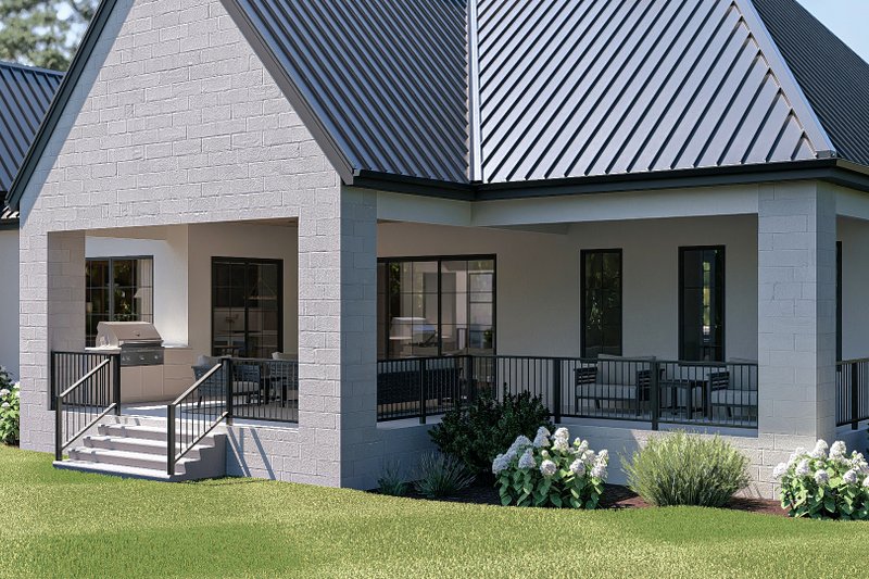 Architectural House Design - Exterior - Other Elevation 4 for Contemporary House Plan #455-798 - 3 bed, 2.5 bath