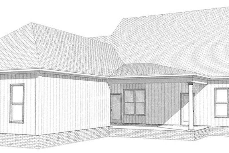 Dream House Plan - Exterior - Rear Elevation for Traditional House Plan #63-274 - 4 bed, 3 bath