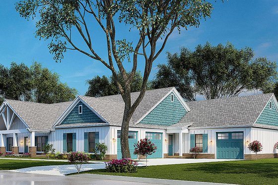 Exterior - Other Elevation 4 for Traditional House Plan #923-212 - 4 bed, 4 bath