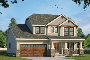 Craftsman Exterior - Front Elevation Plan #20-2236