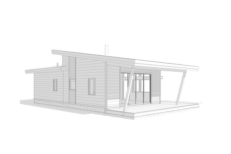 Architectural House Design - Exterior - Other Elevation 5 for Modern House Plan #895-143 - 1 bed, 1 bath