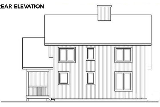 Exterior - Rear Elevation House Plan #23-513 - 3 bed, 1.5 bath