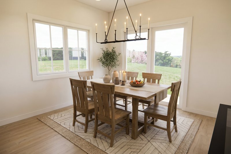 Home Plan - Interior - Dining Room for Farmhouse House Plan #51-1517 - 4 bed, 2.5 bath