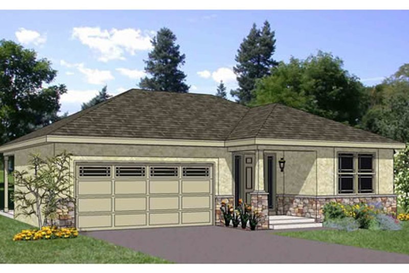 Ranch Style House Plan - 3 Beds 2 Baths 1202 Sq/Ft Plan #116-279