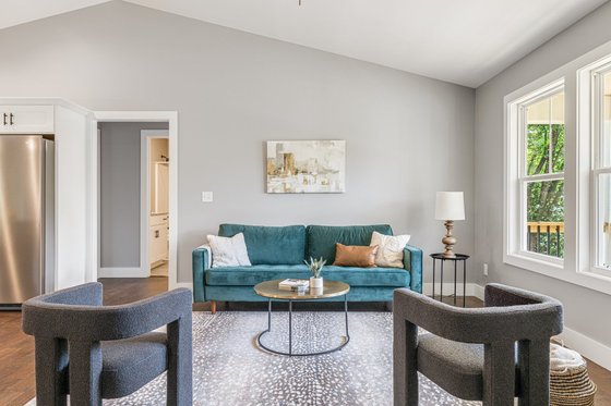 Interior - Family Room 1 for Cottage House Plan #44-246 - 3 bed, 2 bath