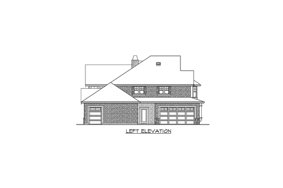Exterior - Other Elevation 1 for Craftsman House Plan #132-213 - 4 bed, 3.5 bath