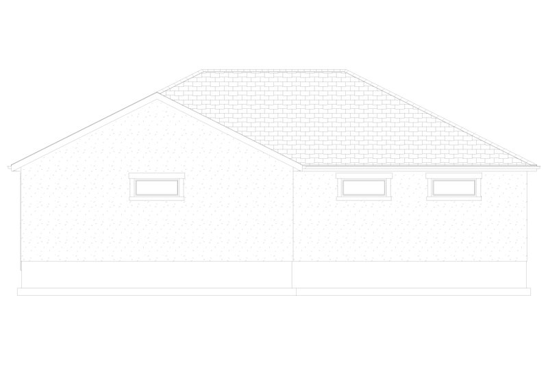 Architectural House Design - Exterior - Other Elevation 4 for Traditional House Plan #1060-79, 1 bath