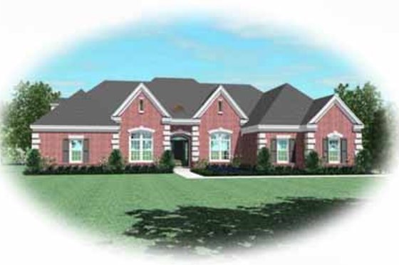 Exterior - Front Elevation for Traditional House Plan #81-405 - 3 bed, 3.5 bath