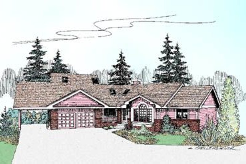 Dream House Plan - Traditional Exterior - Front Elevation Plan #60-231