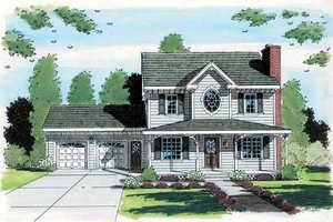 Victorian Exterior - Front Elevation Plan #312-612