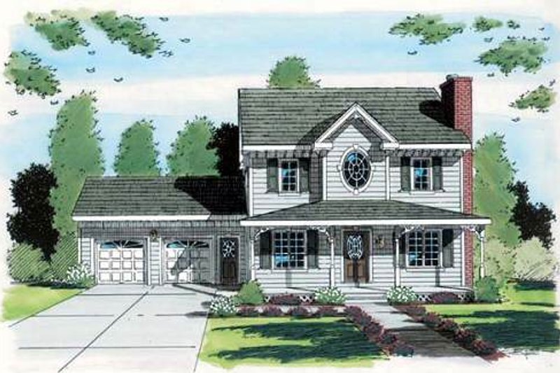 Victorian Style House Plan - 3 Beds 2.5 Baths 1822 Sq/Ft Plan #312-612