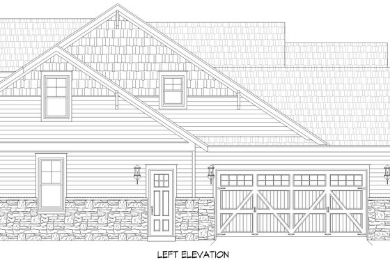 Exterior - Other Elevation for Traditional House Plan #932-1064 - 4 bed, 4.5 bath